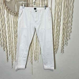 Anthropologie | Edwin White Denim Pants with Patch Pocket 28
